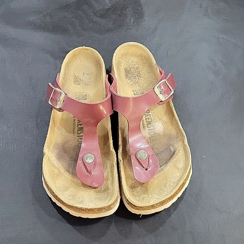 BIRKENSTOCK GIZEH SANDAL WASHED METALLIC